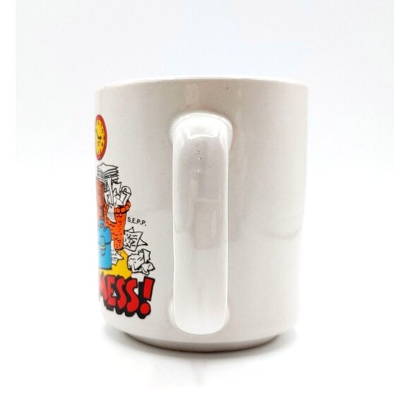 1981 Smurf Coffee Mug BLESS this MESS Signed SEPP Peyo - Picture 2 of 5